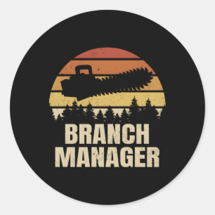 Adesivo Redondo Agente de Filtragem do Cortador de Árvore do Arbor