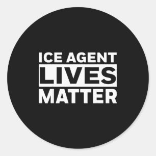 Adesivo Redondo Agente de Gelo Vive