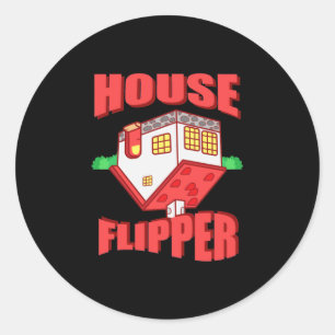 Adesivo Redondo Agente imobiliário House Flipper