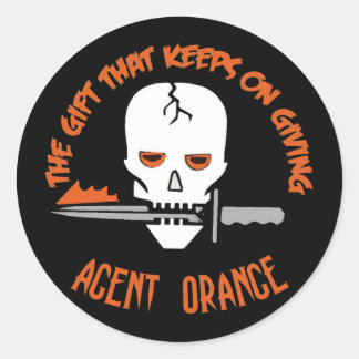 Adesivo Redondo Agente Orange The Gift DARK