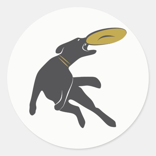 Adesivo Redondo Agilidade dos cães (Frente)