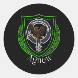 Adesivo Redondo Agnew Scottish Clan Crest