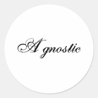 Adesivo Redondo Agnóstico (Script)