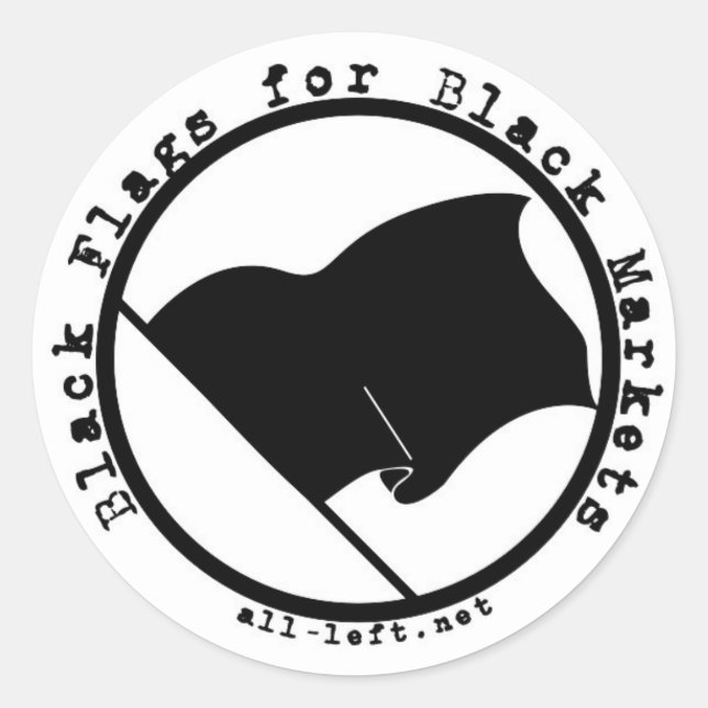 Adesivo Redondo Agorismo para os autocolantes (Frente)