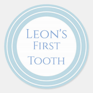 Adesivo Redondo Agra Hadig - Primeiro dente personalizável