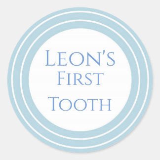 Adesivo Redondo Agra Hadig - Primeiro dente personalizável