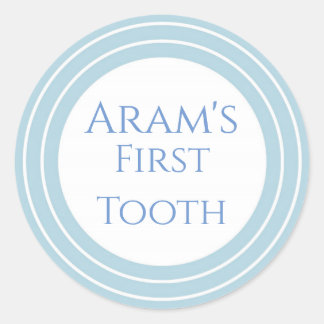 Adesivo Redondo Agra Hadig - Primeiro dente personalizável