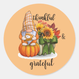 Adesivo Redondo Agradecido e grato