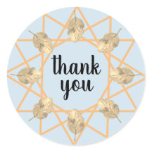 Agradecimento Botânico de Aquarela Folhagem Modern