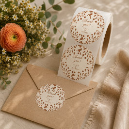Adesivo Redondo Agradecimento de Casamento Talavera Mexicana