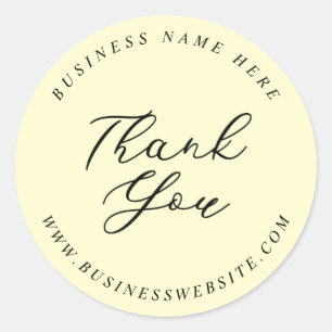 Adesivo Redondo Agradecimento de Evento de Casamento Empresarial M