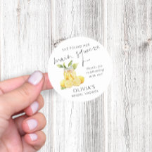 Agradecimento do Chá de Noiva Main Squeeze Limonce