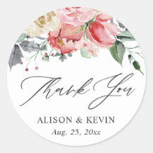 Agradeço Floral Rosa Creme Aquarela