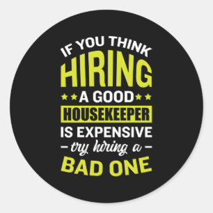 Adesivo Redondo Agregador Maid Housemaid Handmaiden