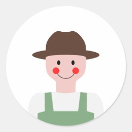 Adesivo Redondo Agricultor
