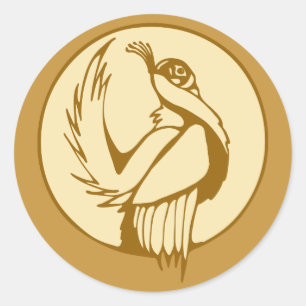 Adesivo Redondo Agrupamento Estilizado