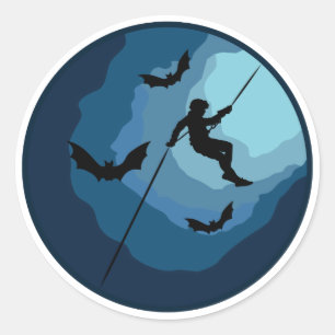 Adesivo Redondo Agrupamento Ortográfico de Cavernas