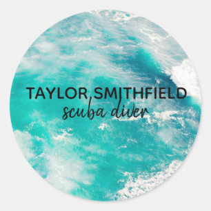 Adesivo Redondo Água