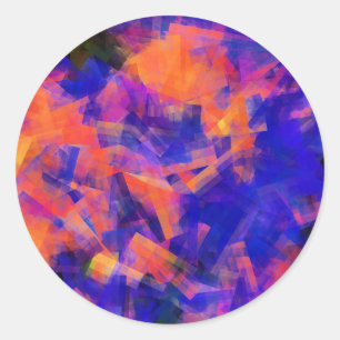 ADESIVO REDONDO ÁGUA ABSTRATO 1