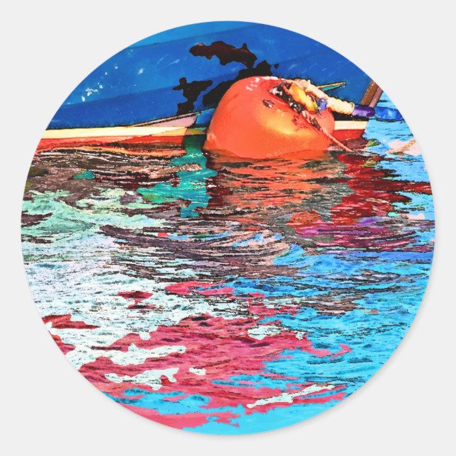 ADESIVO REDONDO ÁGUA CALMA (Frente)