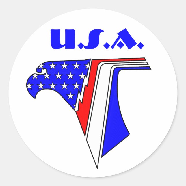 ADESIVO REDONDO ÁGUA ESTELAR, EUA (Frente)