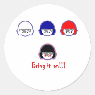 Adesivo Redondo água-polo-trazê-lo-à-água