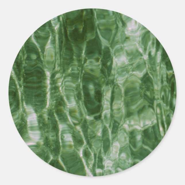 Adesivo Redondo Água Verde (Frente)