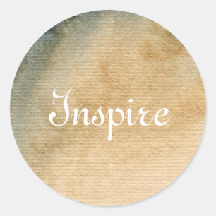 Adesivo Redondo aguarela cinza-azul 7 do fundo