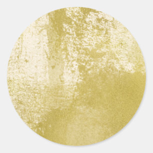 Adesivo Redondo Aguarela Dourado