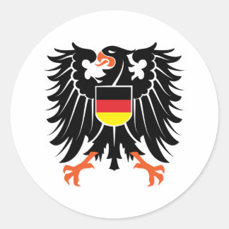 Adesivo Redondo Águia brasão Alemanha Eagle crest Germany