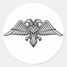 Adesivo Redondo Águia-de-cabeça-dupla