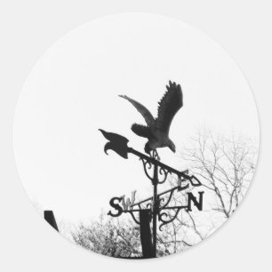 Adesivo Redondo Águia e Seta