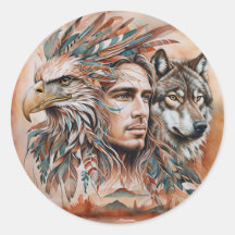 Águia - Homem - Lobo - Marca d'água 1 - Diversão F