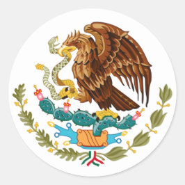 Adesivo Redondo águia mexicana