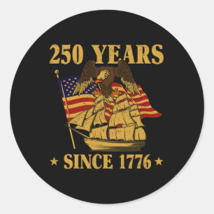 Adesivo Redondo Águia Patriótica da Bandeira Americana de 1776 há 