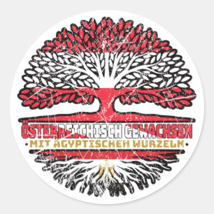 Adesivo Redondo Ägypten Ägyptisch Österreichisch Österreich Baum