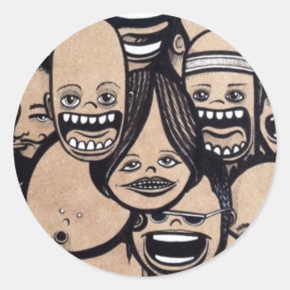 Adesivo Redondo Ahhh!