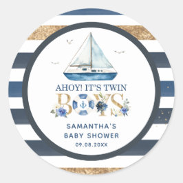 Adesivo Redondo Ahoy é o favorito dos gêmeos