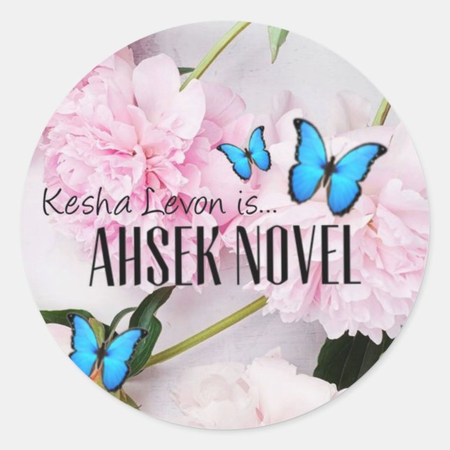 Adesivo Redondo Ahsek Novel Stickers 11 (Frente)