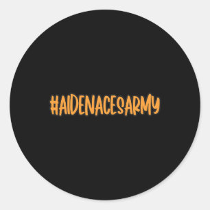 Adesivo Redondo AidenacessArmy Fight Against Cancer Leukemia Aiden