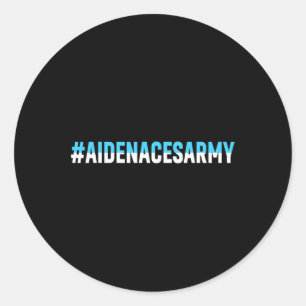Adesivo Redondo AidenacessArmy Fight Against Cancer Leukemia Aiden