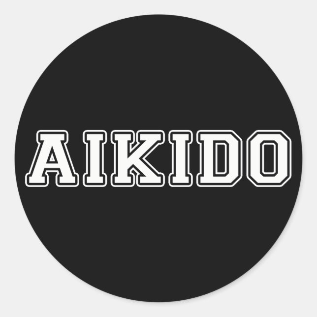 Adesivo Redondo Aikido (Frente)