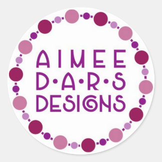 Adesivo Redondo Aimee Dars Design Stickers