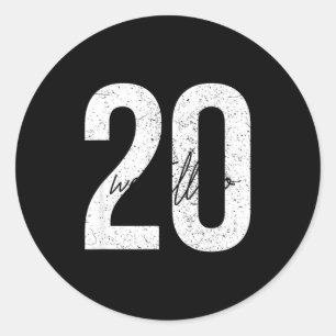 Adesivo Redondo Ainda fazemos 20 anos de casamento - 20º aniversár