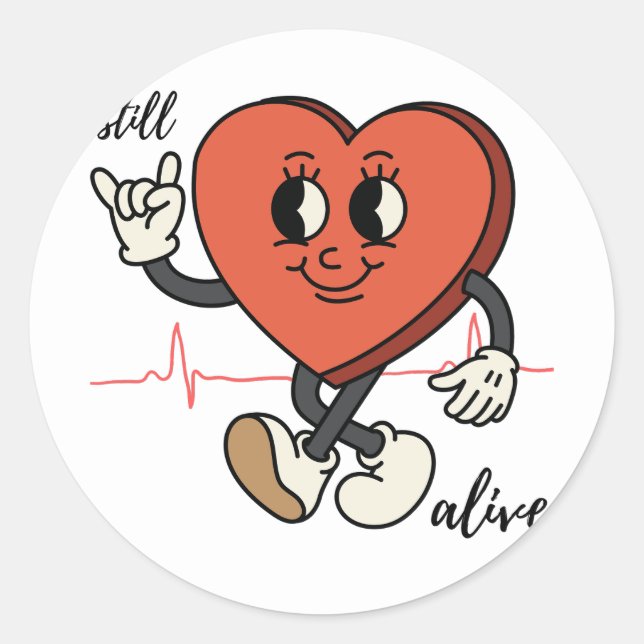 Adesivo Redondo ainda vivo (Frente)