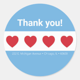 Adesivo Redondo Airbnb | Vinheta | Chicago