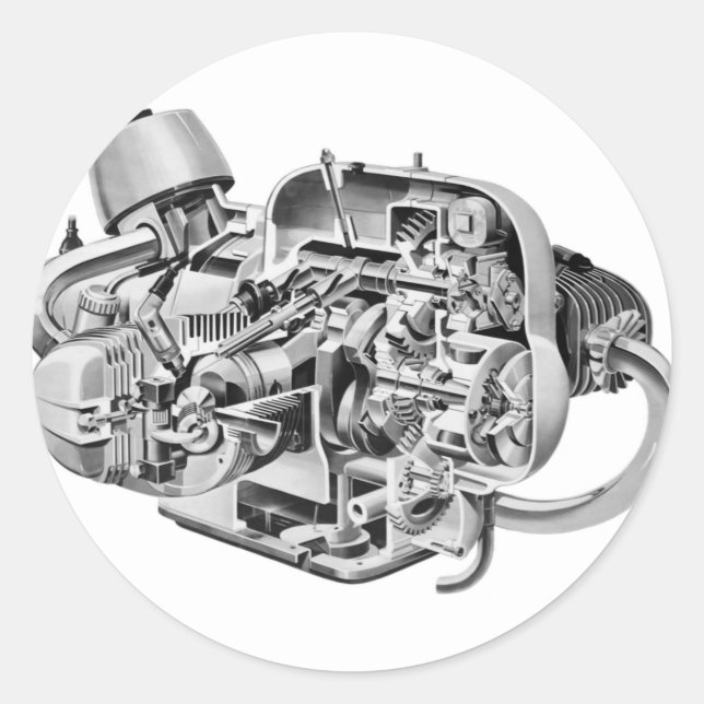 Adesivo Redondo Airhead Cutaway (Frente)