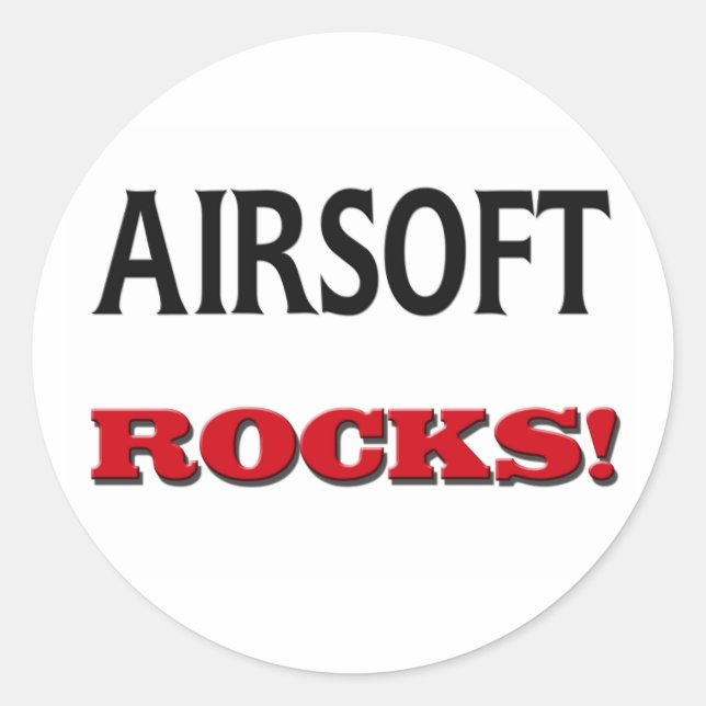 Adesivo Redondo Airsoft Rocks (Frente)