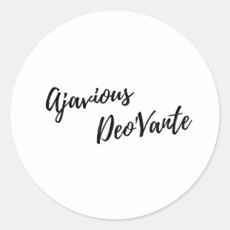 Adesivo Redondo Ajavious Deo'Vante Stickers