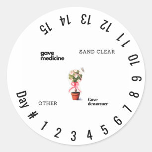 Adesivo Redondo ajuda a contar os dias dos medicamentos